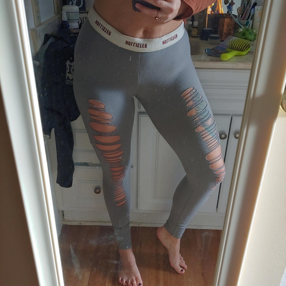 Hollister slit leg cotton leggings
